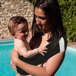 Aquabulle noire - porte-bébé d'appoint aquatique